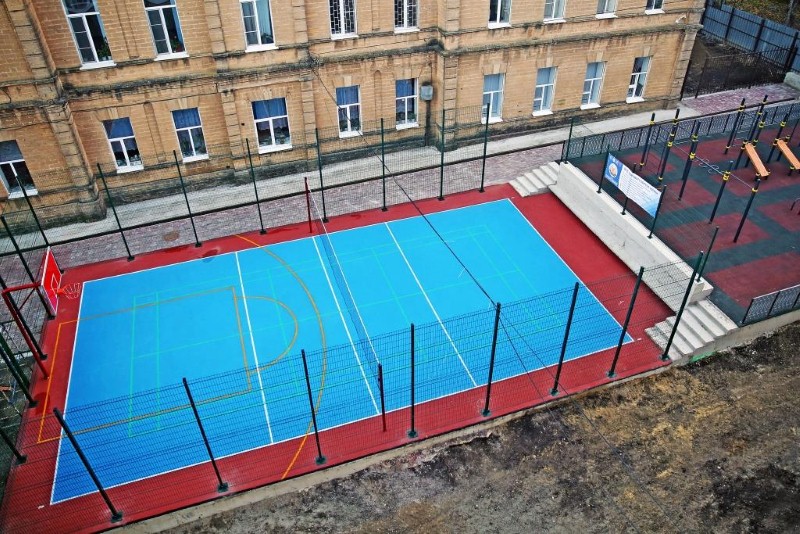 Универсальная площадка для волейбола и стритбола