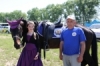 The winners of championship on equestrian sport