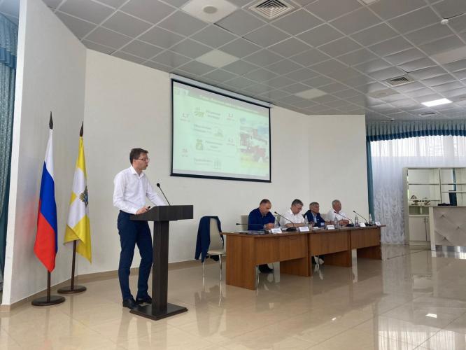 Regional operational center for the coordination of work on the harvesting of grain and leguminous crops