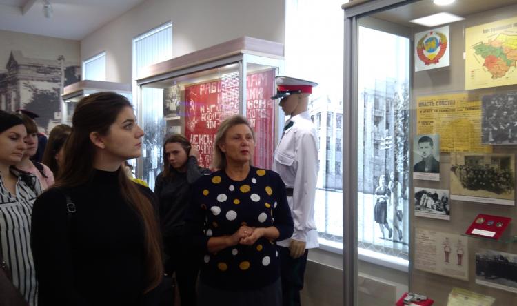 Students of economics got acquainted with the history of law enforcement in Stavropol region