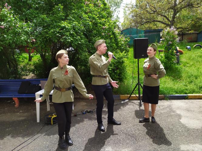 Students of SSAU took part in the city action "Front-line Brigades" devoted to congratulations to veterans 