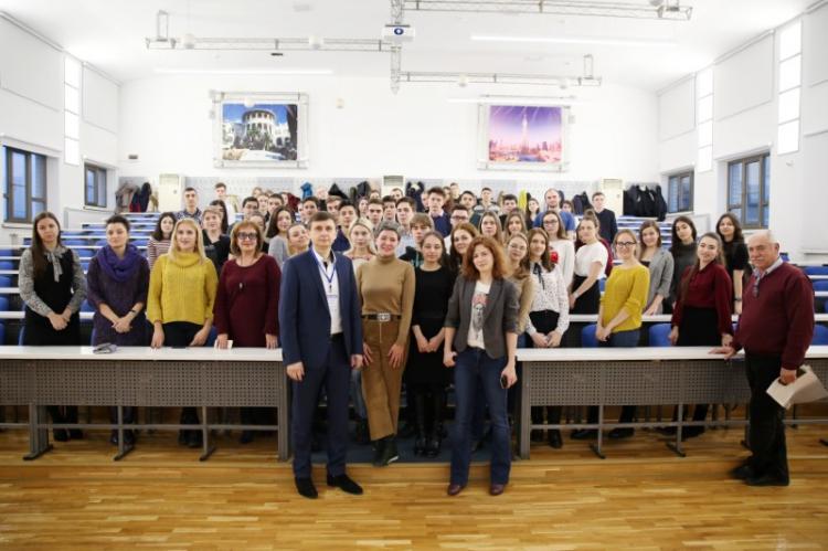 Meeting of students of Stavropol State Agrarian University with the Director of the school “The Art of Living in French” Cecil Rog