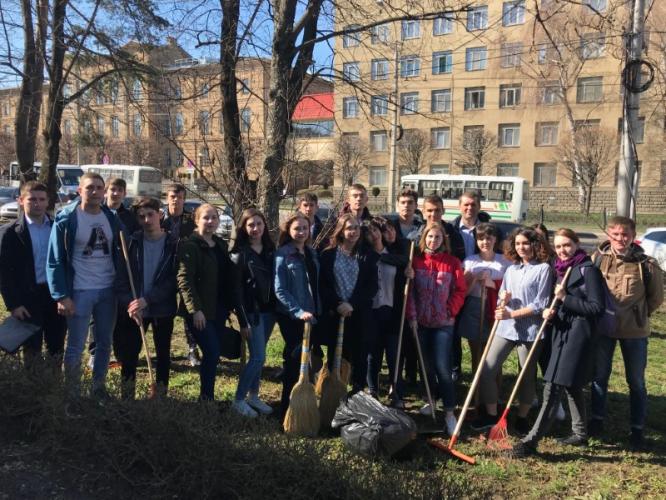 Students and staff of the Agrobiology and Land Resources Faculty took part in the environmental campaign