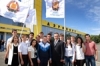 Europe diving champion EvgenyKuznetsov was met at the airport by students of SSAU