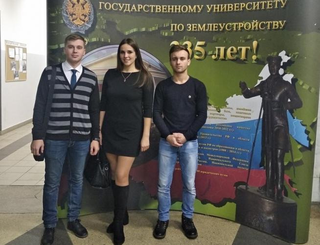 Activists of team "Surveyor" - participants of the All-Russian gathering of student land management teams