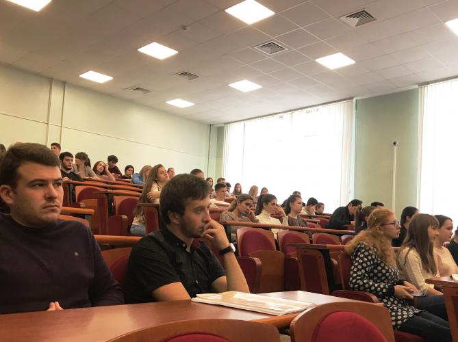 Students of the accounting and financial faculty met with a representative of the Federal Penitentiary Service of Russia in the Stavropol Territory