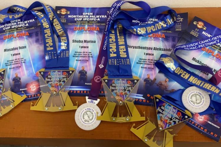 Prize-winning places of SSAU athletes in powerlifting North Palmyra Cup competitions