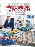 Published scientific articles in the journal "Higher Education in Russia"