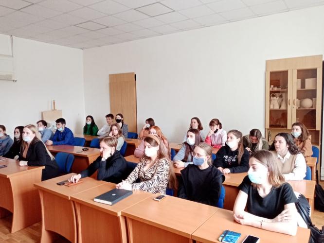 Meeting of students with a specialist in the field of design of the architectural environment