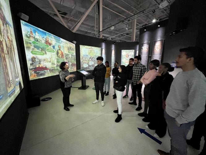 Foreign students of the Russian language program visited the museums of Stavropol