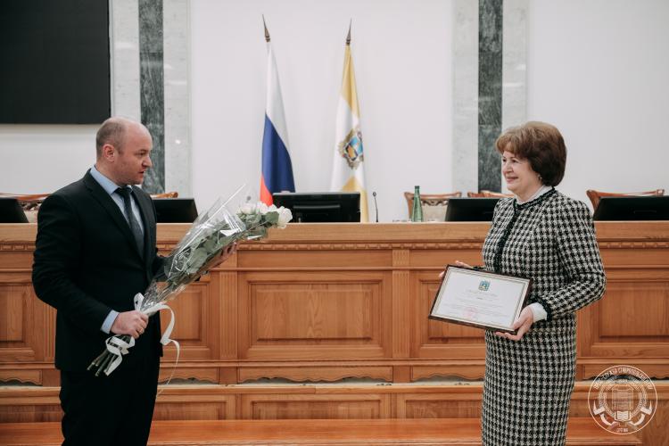 The Governor of Stavropol presented the regional award to the professor of the Stavropol State Agrarian University