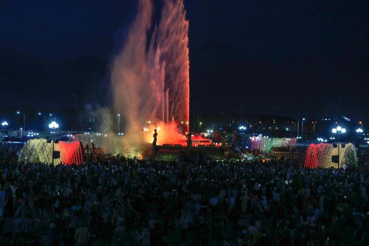 Opening season of fountains in Stavropol