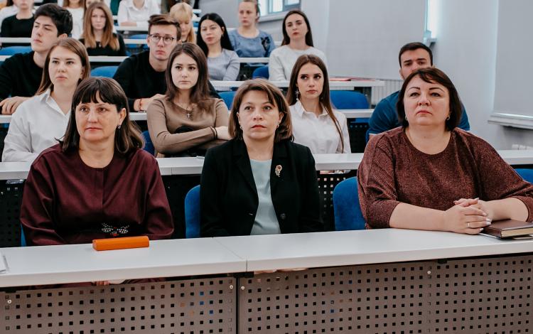 The deputy head of the department of the regime for secrecy of information of the Office of the Federal Treasury for the Stavropol Territory talked with students of the Agrarian University