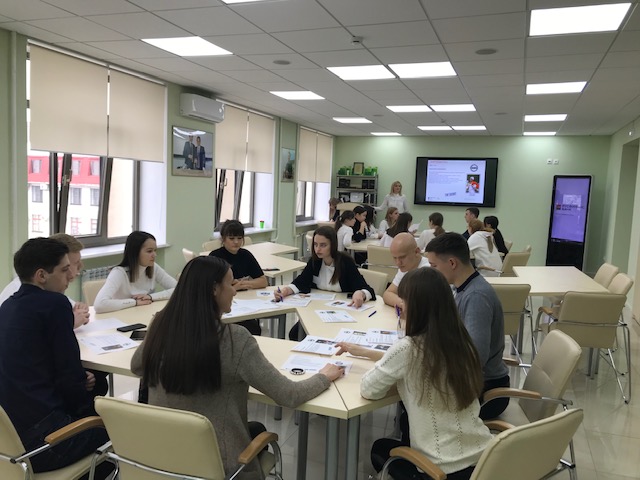 Meeting of the 2nd year students of the Accounting and Financial Faculty with employees of the credit and cash office in the city of Stavropol of  OOO “Rusfinance Bank” 