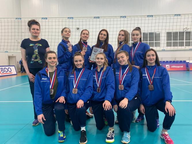 The SSAU volleyball team became the bronze medalist of the Russian Championship