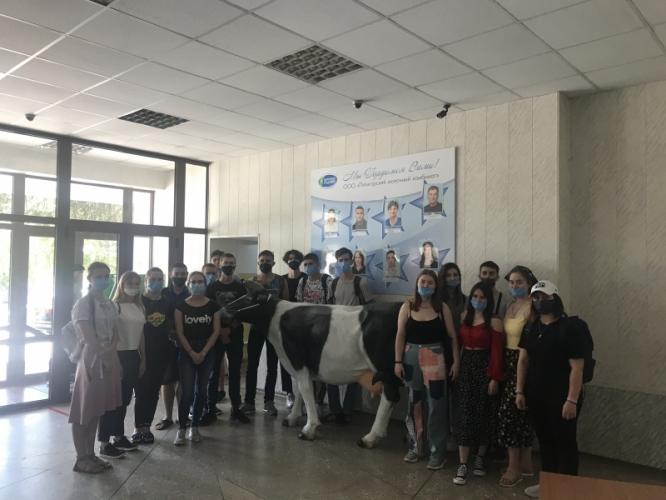 Within the framework of educational practice, a lesson was held at the enterprise "Pyatigorsk Dairy Plant"