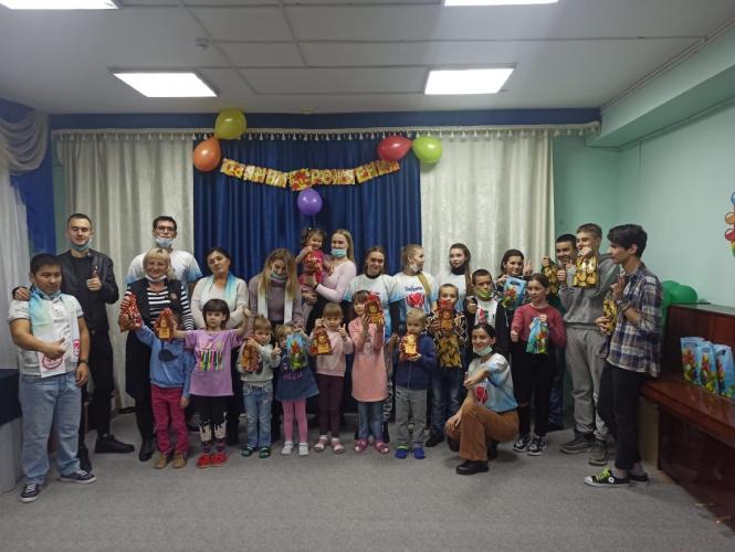 New Year's joy - for every child, students congratulated children on the holidays