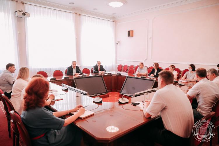 Working meeting of the management of the Stavropol State Agrarian University with colleagues from the St. Petersburg state agrarian University 