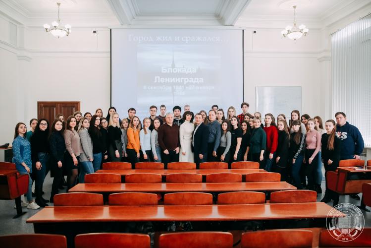 STUDENTS OF THE AGRARIAN UNIVERSITY JOINED THE MEMORABLE EVENTS DEDICATED TO THE DAY OF THE LIBERATION OF BESIEGED LENINGRAD.